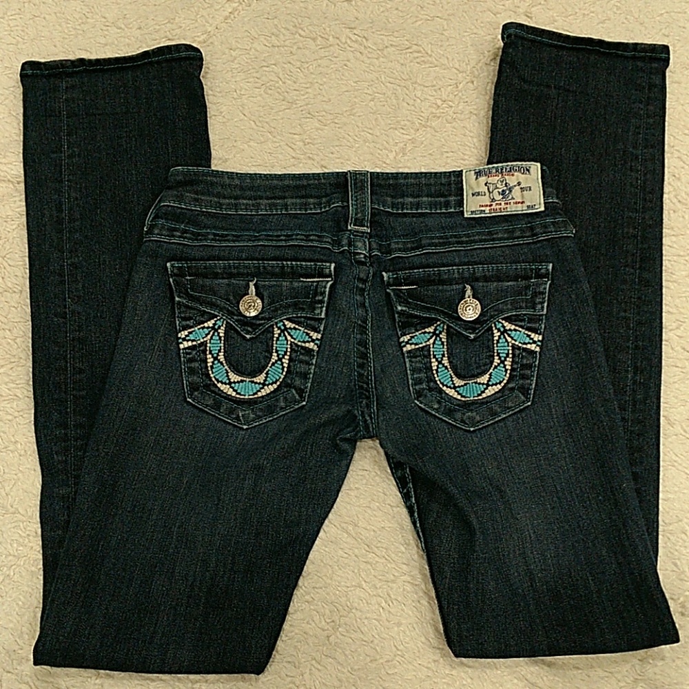 TRUE RELIGION STRAIGHT DENIM SZ 26